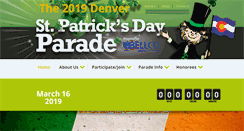 Desktop Screenshot of denverstpatricksdayparade.com